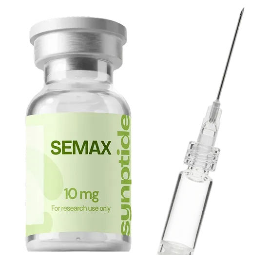 Symptide peptide vial and syringe