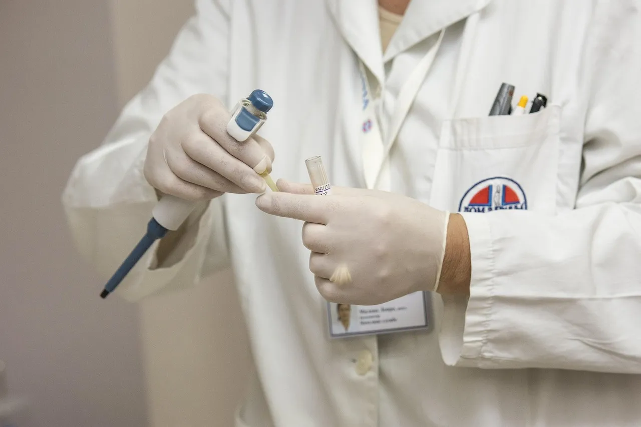 Laboratory vials of sterile diluent and a lyophilized peptide powder on a bench
