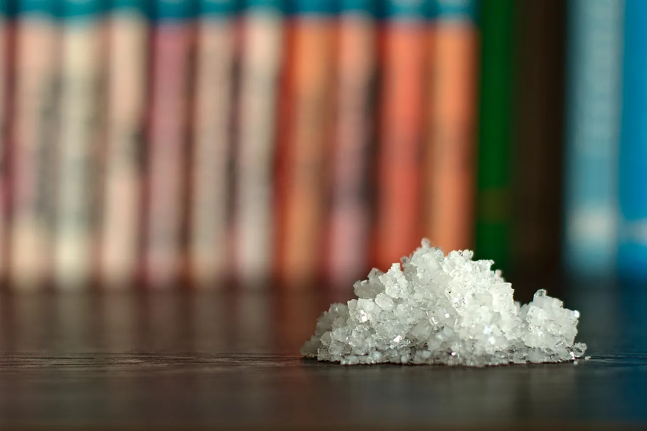 Salt, crystal, crystals — illustrating How Much Bacteriostatic Water to Add to a Peptide Vial