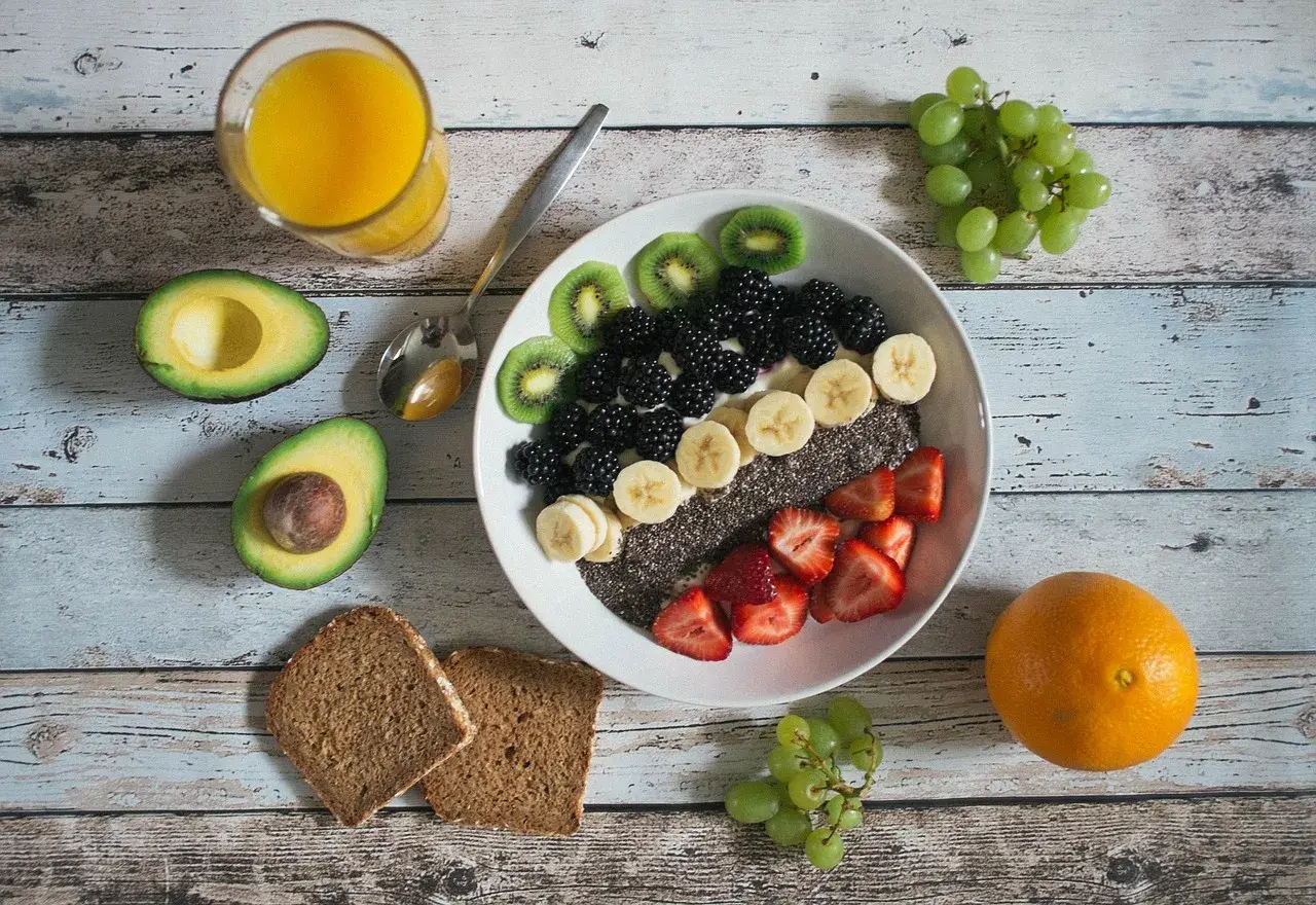 Bowl, breakfast, fruits — illustrating How Much Water Should You Drink on a GLP-1?