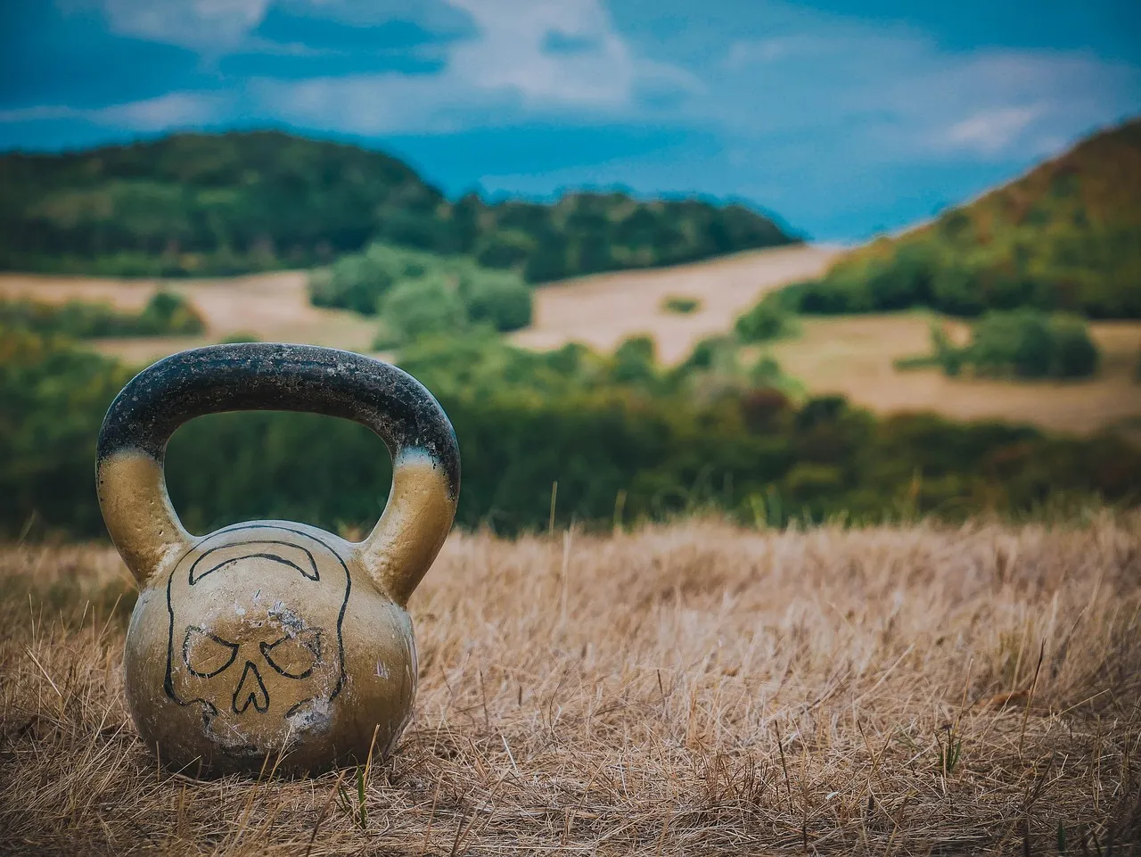 Kettlebell, field, countryside — illustrating Is Your GLP-1 Weight Loss Normal? Benchmarking the Curve