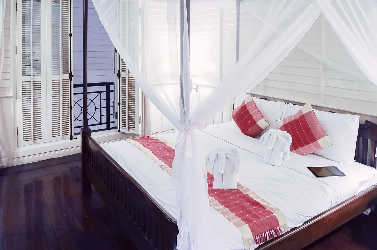 Hotel, bed, clean — illustrating L-Theanine, Stress, and Sleep