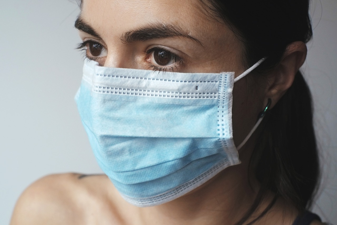 Mask, surgical mask, virus — illustrating Menopause, HRT, and Healthy Aging