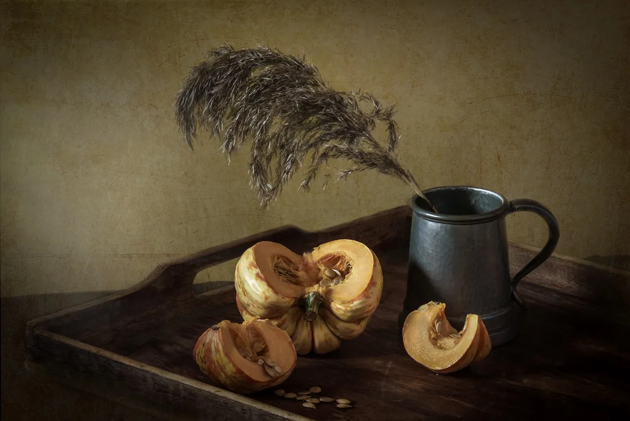 Pumpkin, still life, art — illustrating Protein Per Meal on a GLP-1: The Per-Meal Split