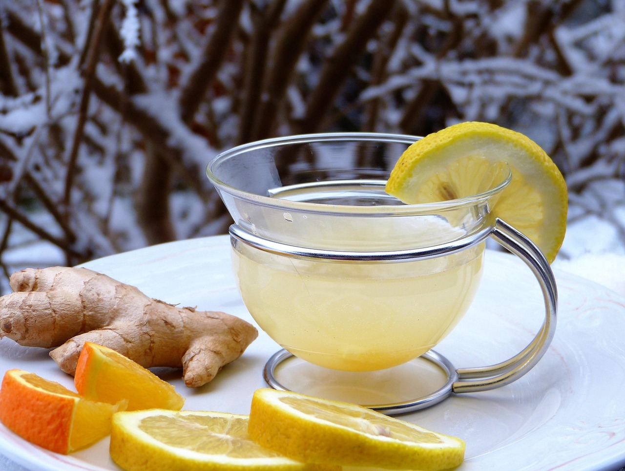 Lemon, ginger, orange — illustrating Recovery and the Immune System