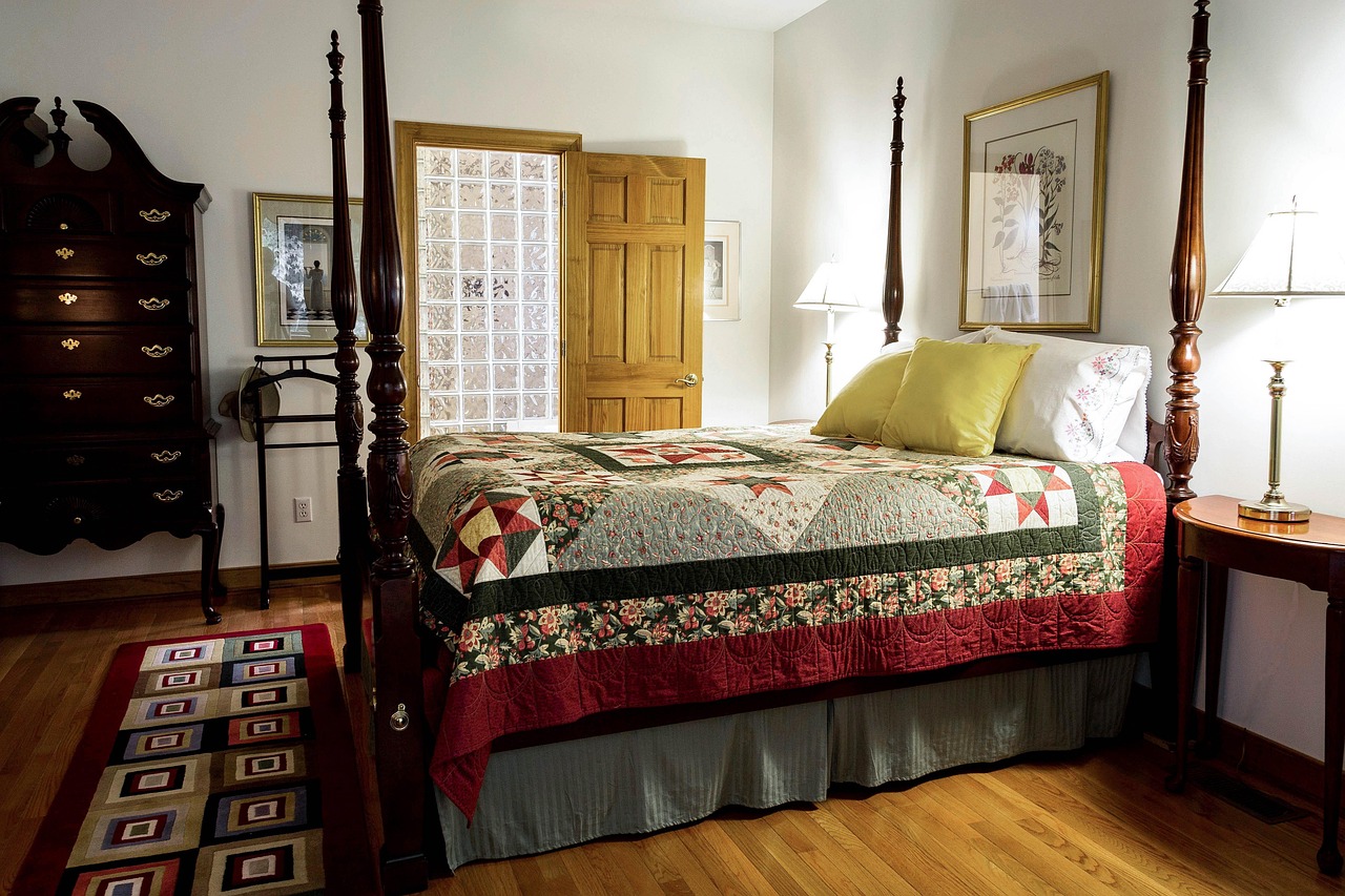 Bedroom, quilt, bed — illustrating Sleep Trackers: How Accurate Are They?