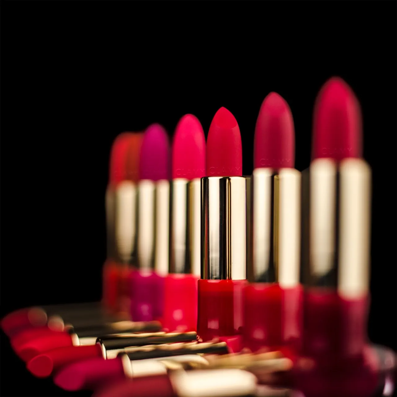 Clamy cosmetics, red lipstick, lip makeup — illustrating The '5 Half-Lives' Rule: When a Compound Is Practically Gone