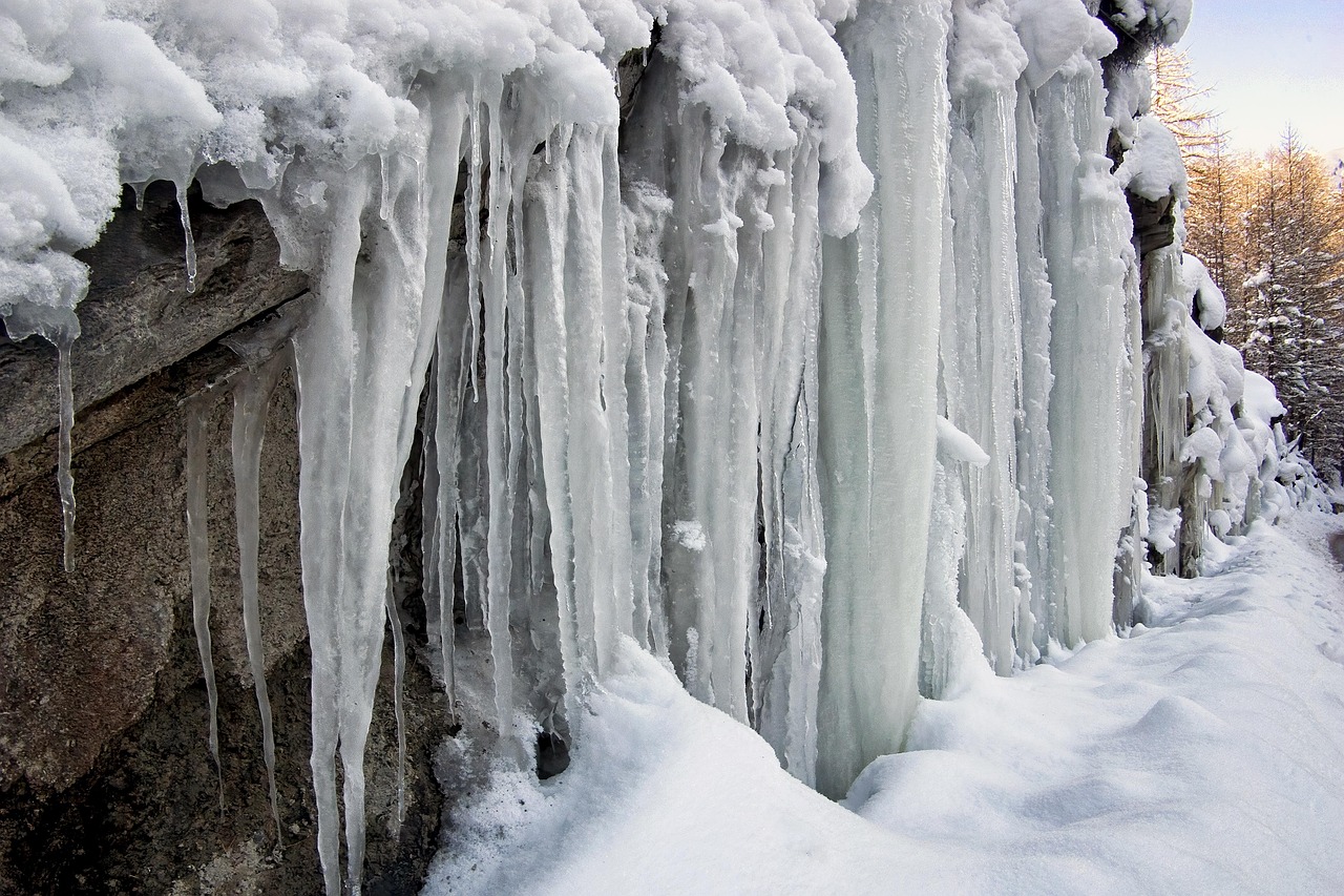 Icicles, ice water, mountain — illustrating Why Cold After Lifting May Blunt Your Gains