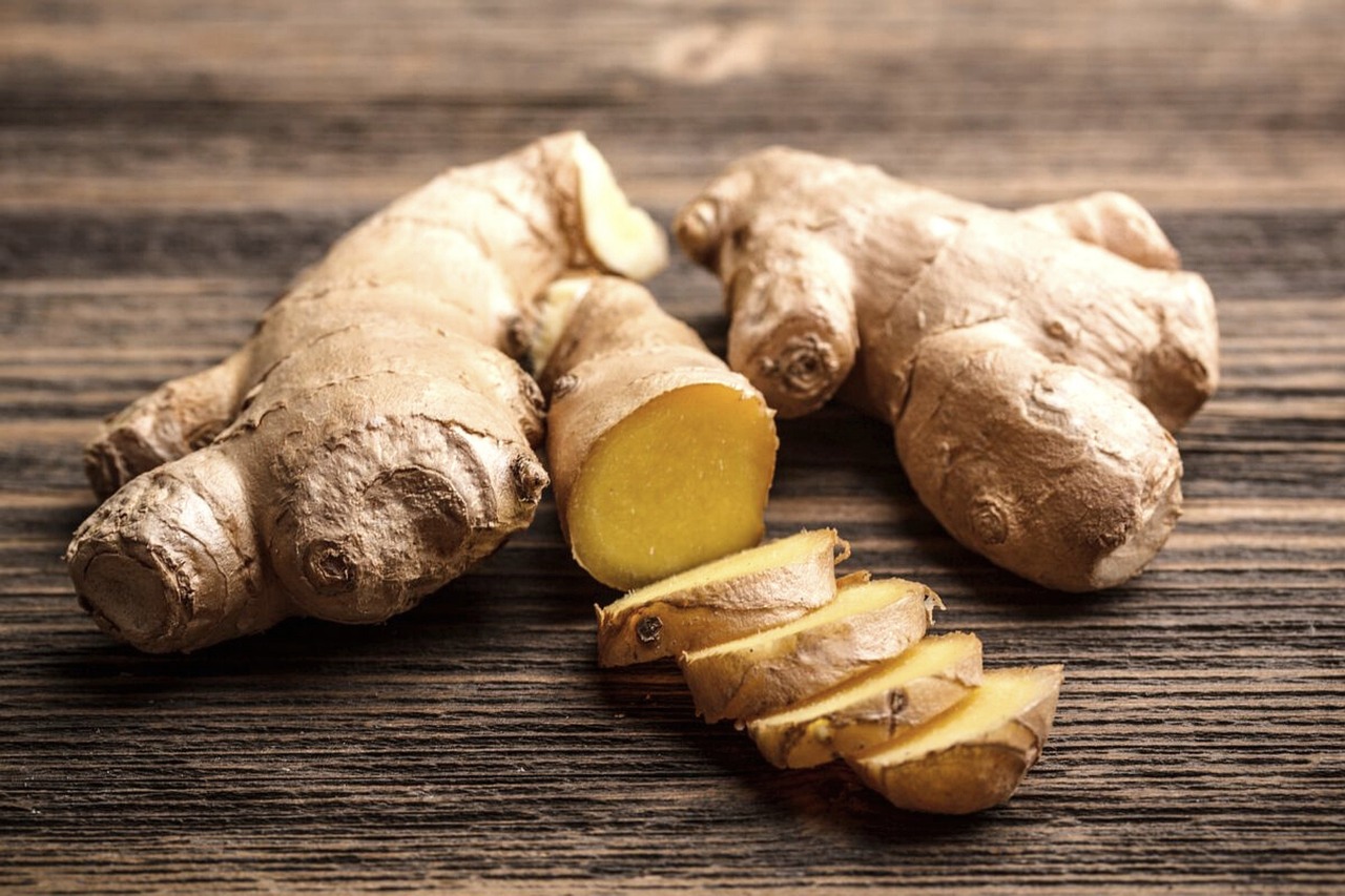 Ginger, fresh ginger, food — illustrating The GLP-1 Side-Effect Survival Guide